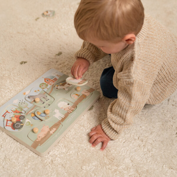 Wooden Sound puzzle Little Farm FSC